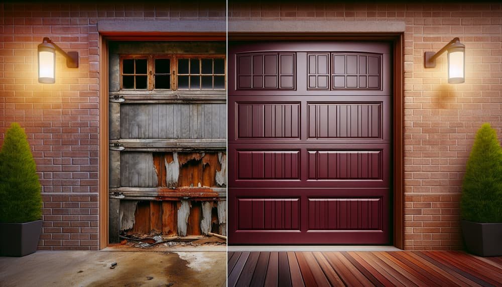 Garage door work in Belmont