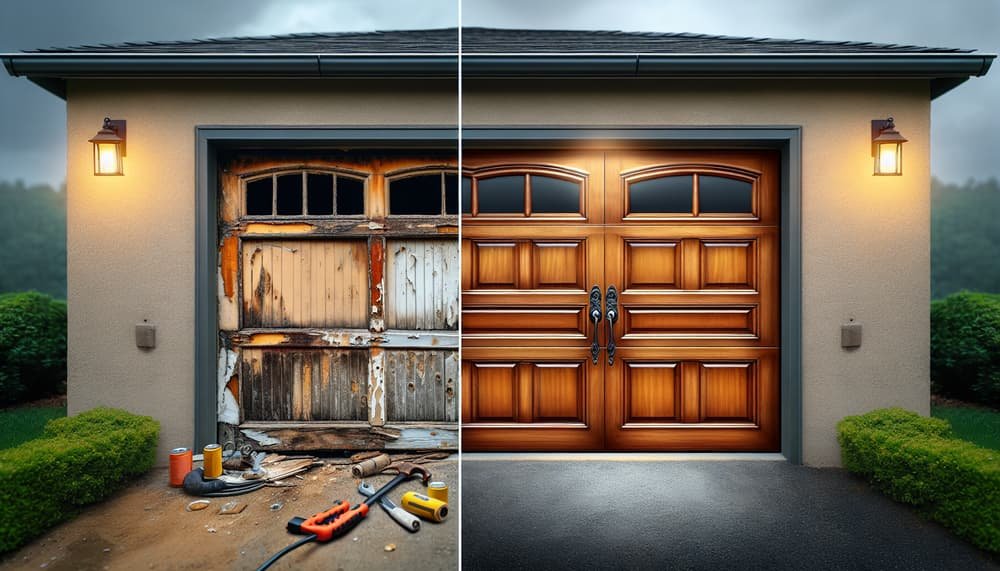 Garage door work in Newton