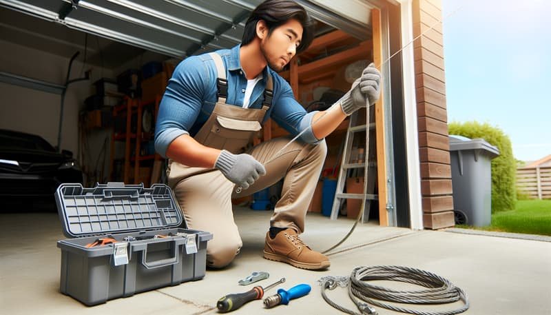 Garage Door Cable Repair in Arlington
