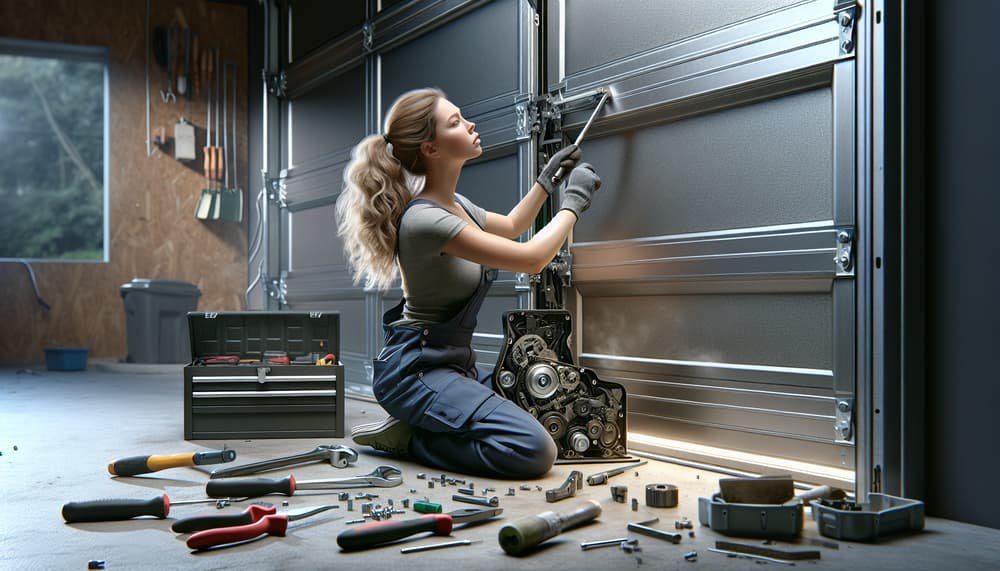 Garage door work in Newton