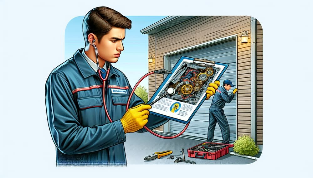 Garage door work in Belmont