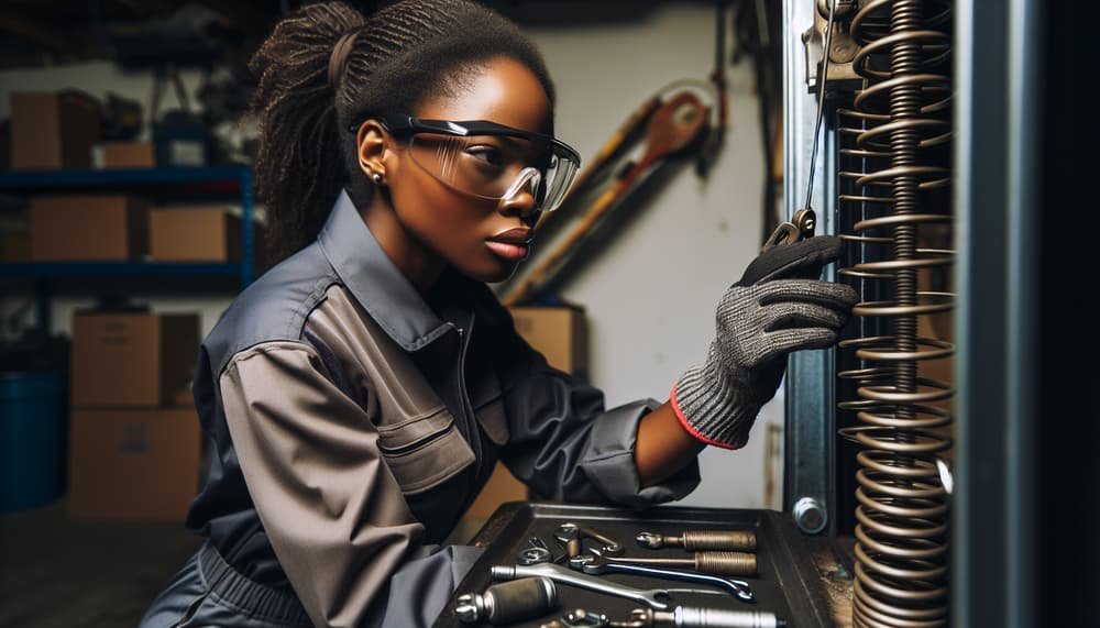 Garage door work in Wellesley